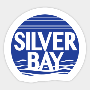 Silver Bay Waves Sticker